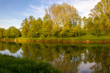 Fototapeta na wymiar Flusslandschaft