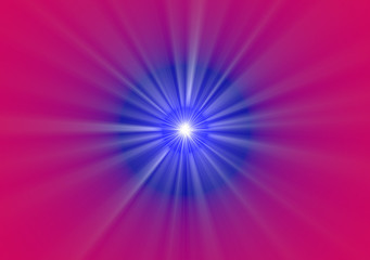 Obraz premium abstract background with rays of light - blue and red