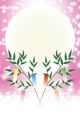 和風背景壁紙,七夕祭り,竹飾り,伝統行事,短冊,夏,伝統行事,星屑,天の川,キラキラ,七月,無料素材