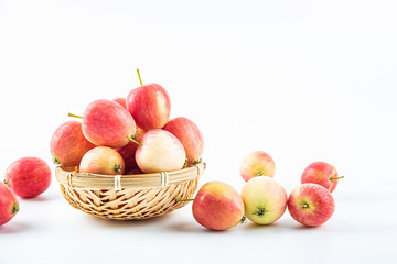 Fresh fruit white sea quince fruit on white background