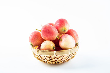 Fresh fruit white sea quince fruit on white background