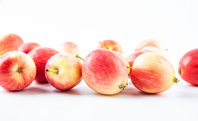 Fresh fruit white sea quince fruit on white background