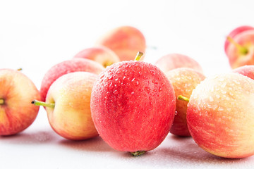 Fresh fruit white sea quince fruit on white background