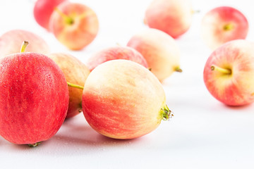 Fresh fruit white sea quince fruit on white background