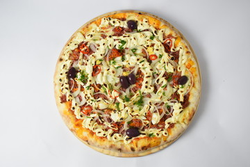 Pizza de calabresa apimentada