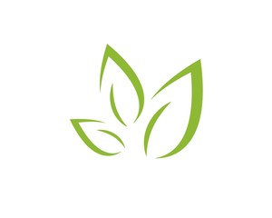 green leaf ecology nature element vector icon of go green