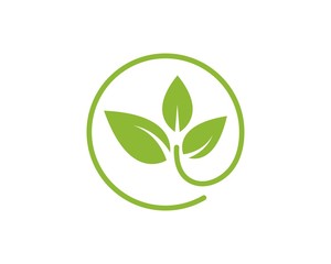 green leaf ecology nature element vector icon of go green