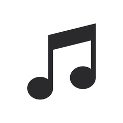 Music vector icon in modern style for web site and mobile app