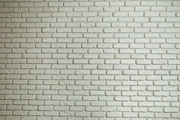 Texture background concept: white brick wall background in rural room . White brick wall background in rural room.