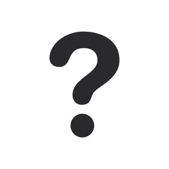Question mark vector icon in modern style for web site and mobile app
