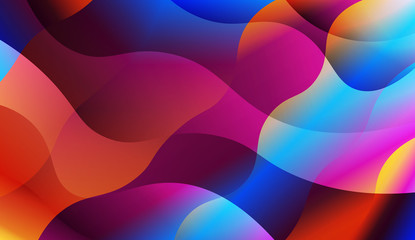 Wave Abstract Background. For Creative Templates, Cards, Color Covers Set. Vector Illustration.