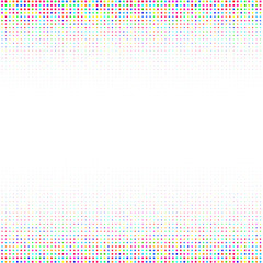 White background with multicolored dots