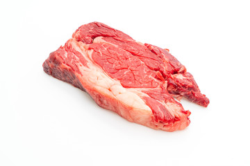 fresh raw beef steak or raw meat
