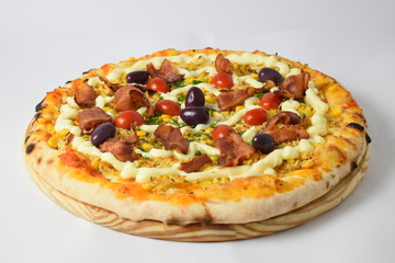 Pizza de frango com catupiry