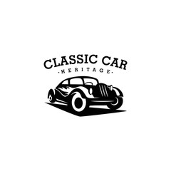 Obraz premium Retro Car Logo Design Template Vector