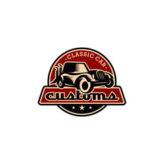 Obraz premium Retro Car Logo Design Template Vector