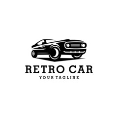 Retro Car Logo Design Template Vector