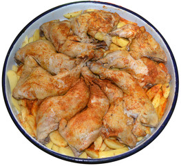 Homemade food - baked chicken