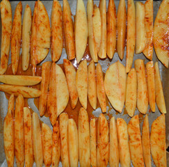 Homemade food - baked potatoes