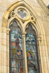 Obraz premium Beautiful architecture of Sacred Heart Cathedral in Guangzhou ,Guangdong, China. 