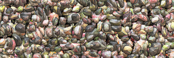 3d illustration. Background stones- abstract decoration