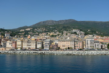Fototapeta na wymiar Bastia vom Meer aus