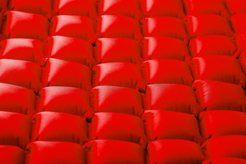 Naklejka premium The texture of the cranes inflatable travel mat, repeating sections and patterns