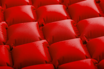 Obraz premium The texture of the cranes inflatable travel mat, repeating sections and patterns