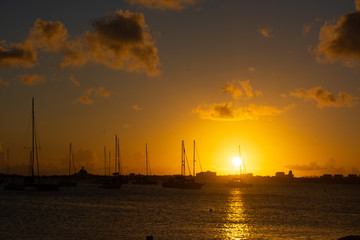 Sint maarten landscapes sunset