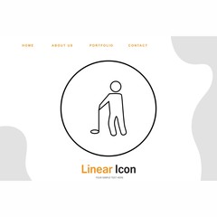 Golf Player icon for your project