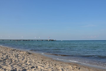 Strand von Dahme mit Seebrücke