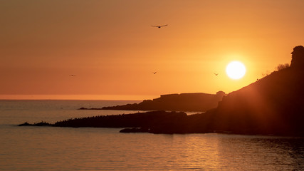 Sunset from the Camariñas port.