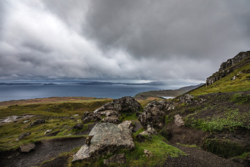 Beautiful scenic landscape of Scotland nature.