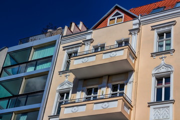 Obraz premium wohnkontraste in berlin prenzlauer berg, deutschland