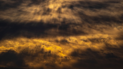Fototapeta premium Wolken am Abend
