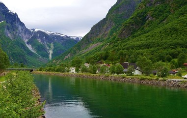 Fototapeta premium landscape of norwegian fjords