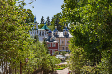 Holy Dormition Pskovo-Pechersky Monastery (Pskov-Caves Monastery). Temple complex