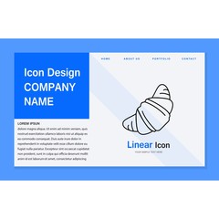 croissant icon for your project