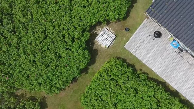 drehendes Dronen Video in D&auml;nemark
