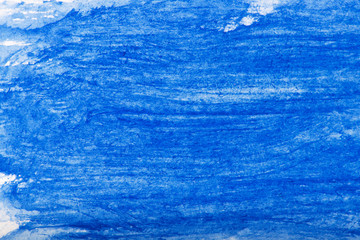 Hand painted blue watercolor background.