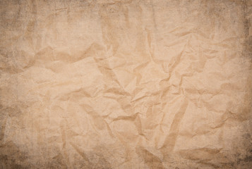 Crumpled paper for background usage