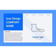 Foot icon for your project