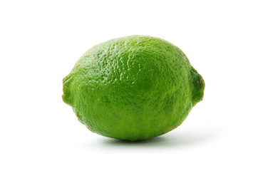 Fresh lime isolated on white