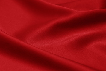 red satin or silk fabric as background