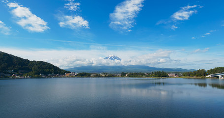 Mountain Fuji in Kawaguchiko Lake of Japan