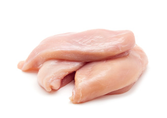 Raw chicken breast fillets