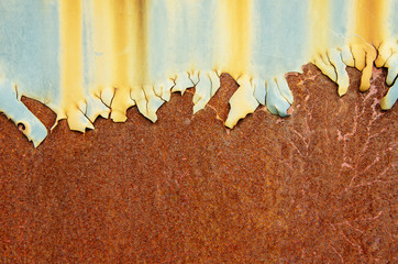 grunge chipped paint rusty textured metal background