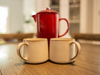 Morning coffee for two