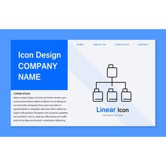 Obraz premium Sitemap icon for your project