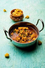 Home made mung dal masala vadi also known as Moong wadi or moongwadi or moongodi sabzi. It's a popular Maharashtrian recipe especially from Vidarbha region.